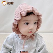 Newborn baby hat autumn and winter baby wool hat winter Girl Cute Super Cute Princess infant knitted hat tide