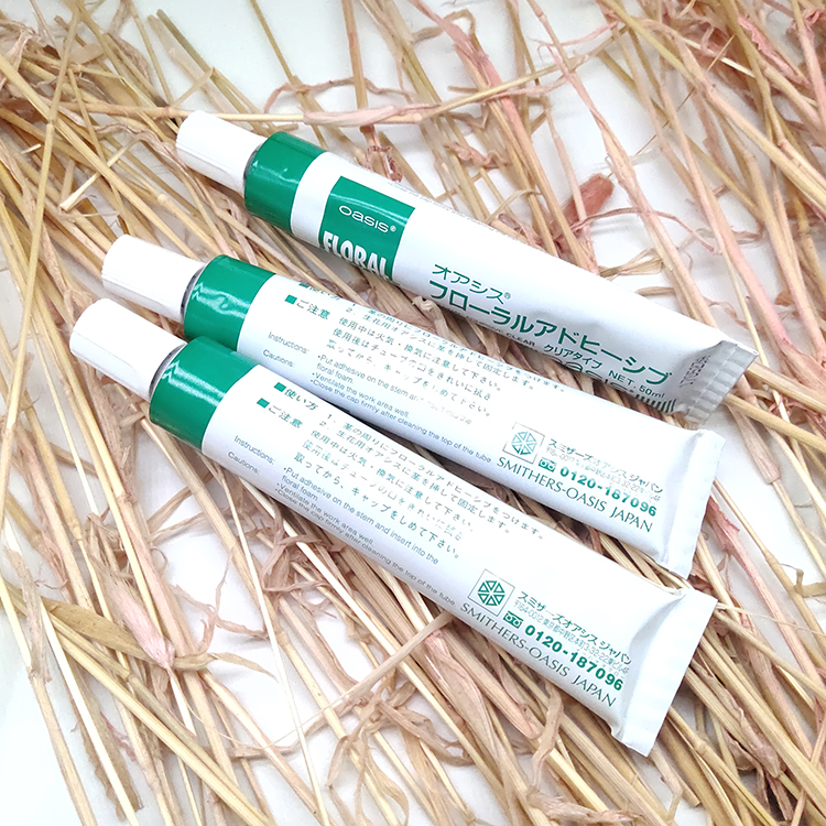 Oasis waterproof flower arrangement glue oasis flower glue cold glue table tennis chrysanthemum DIY production material glue