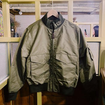 Export japanese single navy g8 flight suit jacket deck suit military style solid color baseball suit motorcycle suit ami khaki