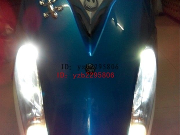 Xe máy sửa đổi siêu sáng không thấm nước led đại bàng mắt siêu mỏng biển số xe phổ thông ban ngày chạy đèn đảo ngược đèn led bma h4