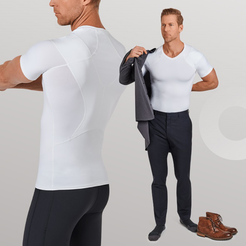 Men and women's anti-humpback correctors breathable compression blouses running fitness clothes antibacterial speed dry short sleeve t-shirt Summer New