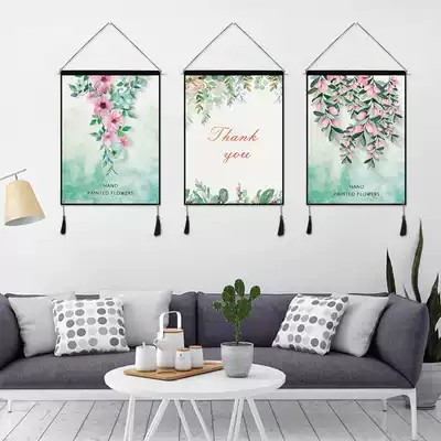 Nordic ins fresh plant fabric hanging painting homestay dormitory decoration painting tapestry fabric background cloth custom