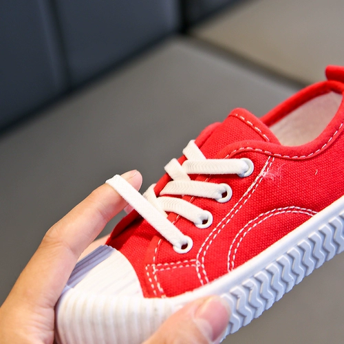 Детские тканевые туфли, дышащая белая обувь, универсальные кроссовки подходит для мужчин и женщин, в корейском стиле