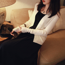 Zhao Tong golden years Mirano wool soft comfortable slim slim thin long sleeve knitted cardigan