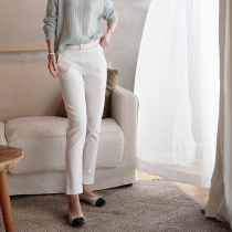 Zhao style God pants reproduce the characteristics of Love Machine washable cotton nine-point temperament smoking pants small straight pants