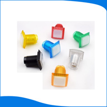 Xiaofang full-color transparent 33mm button game console with lighted button arcade square micro-bracket button switch