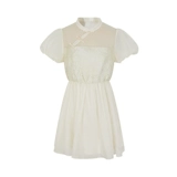 Китайская ретро кукла, платье, юбка, короткий рукав, высокая талия, китайский стиль