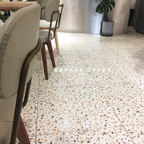  Banana bottom) Deer) French floral terrazzo tiles Color Bathroom wall tiles ins Living room floor tiles Kitchen balcony