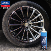 Automobile wheel cleaning agent metal rust removal decontamination clean maintenance surface active liquid dissolved impurities refurbishment beauty