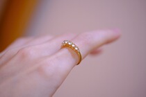 Such as frost 18k thick gold foot anti-diamond Maotai class white glass germline Tibetan grade emerald classic platoon ring