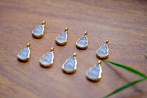 Gourd meaning Fu Lu traditional beautiful 18K heavy gold precision inlaid jade gourd pendant mini