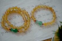 {Red dust practice} reiki authentic high-quality sheep horn bead jade vase bracelet can be customized
