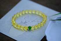 The Street where the wind lives the original mine Amber with the jewel-grade Apple-Green and clear light gold strung.