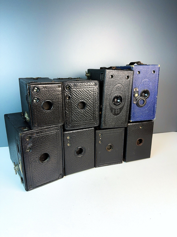 Special Offer) Century-Old Antique Kodak Flag Box Camera Box Square Box Film Mechanical Camera Retro Old Object