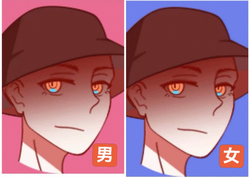 Soul Avatar, Nostalgic Avatar, Fisherman's Hat, Couple Avatar, Personalized Avatar, Instant Change, Men Wear Red, Women Wear Purple