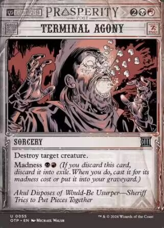Magic: the Gathering Ultimate Pain English Edition Lightning Bolt Outbreak News Otp