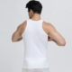 Áo vest nam cotton màu xanh lá cây trung niên thể thao kéo dài cotton mùa xuân và mùa thu mùa thu vest cỡ lớn màu đen trắng áo giả vest nam