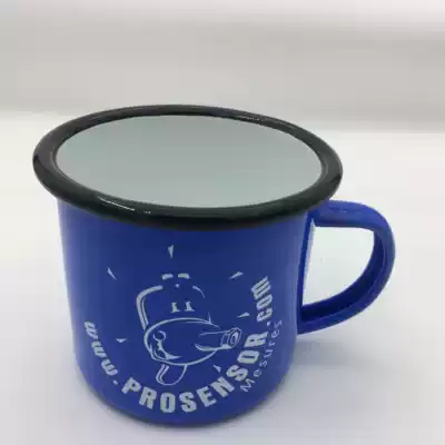 Enamel enamel cup Old antique tea bowl with handle Coffee cup Office cup Foreign trade tail single cute toddler children's cup