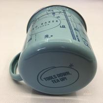  Pick up leakage Ruiyi 4 environmentally friendly enamel mouth cups Milk cups mouthwash nostalgic enamel color foreign trade tail goods with defects Clearance