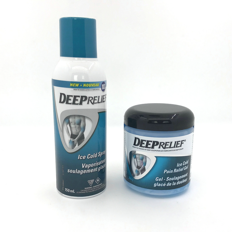 Buy Deep Relief Sports and Outdoor Therapy Cold Gel Spray for Muscle Strain, Knee and Shoulder Cold Compress from Canada
