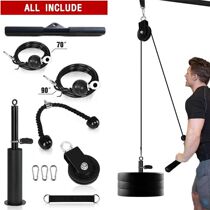 Homemade fitness equipment modification accessories DIY home high pull-down exercise big bird equipment pulley wire rope