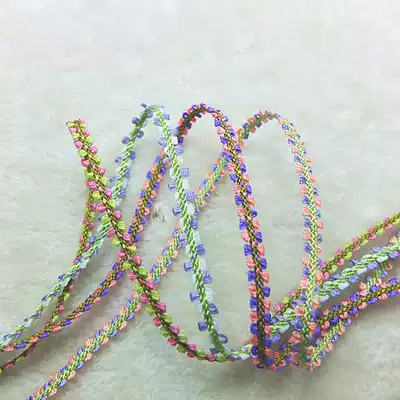 Bai Caihui webbing expert color binaural silk satin assembly decoration binaural clothing rope belt DIY handmade material