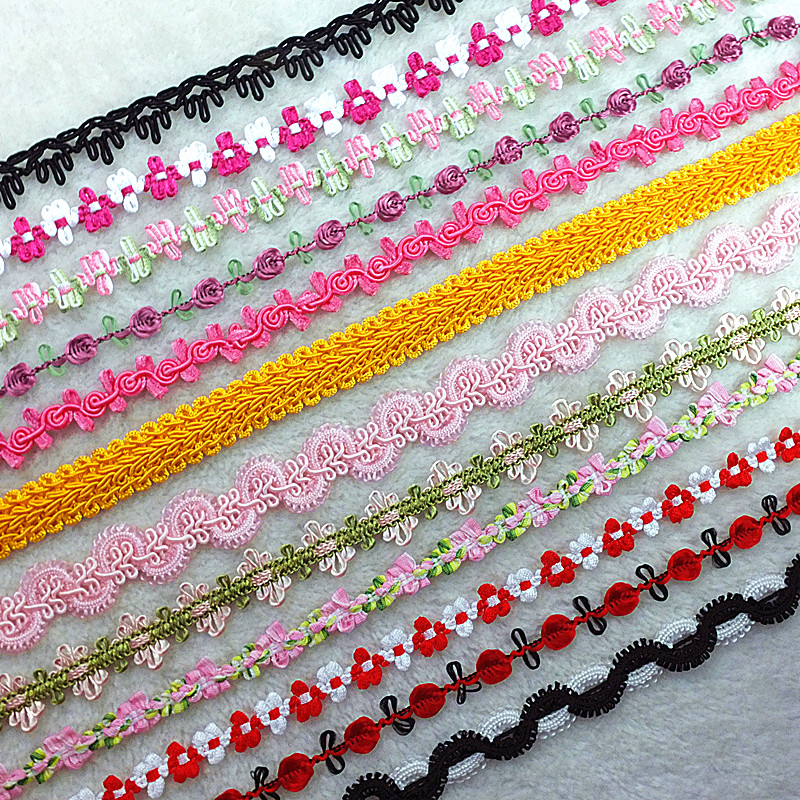 Bai Caihui clothing embroidery Crochet lace baby clothing Home decoration materials accessories Ethnic minority handicraft ribbons