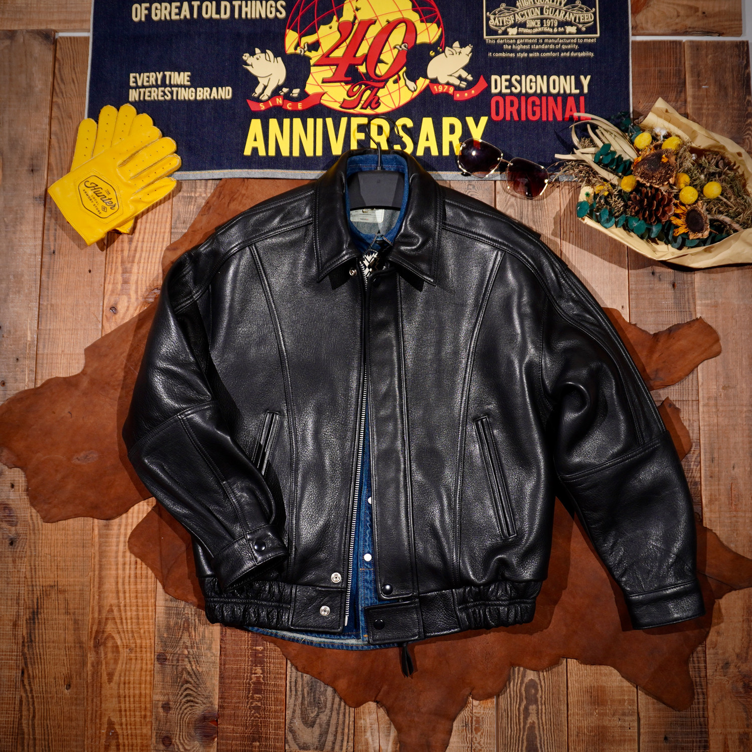 も*✨様 90s old gap short leather bomber ja も*✨様 90s