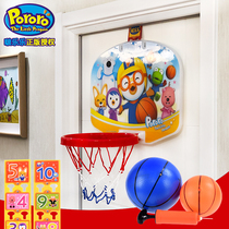 Childrens basketball hoop-free indoor hanging home shot frame baby can lift 3-year-old rebounding boy toy