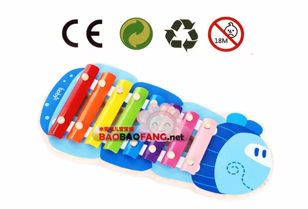Bobby Qizhi Gỗ gõ đàn piano 8 âm thanh gõ vào nhạc cụ giáo dục của trẻ em xylophone Đồ chơi âm nhạc cho bé đồ chơi mầm non