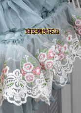 Чехол для кулера 博文布艺品牌正品蓝色刺绣饮水机罩套防尘罩子饮水机套如花似玉 Bowen cloth
