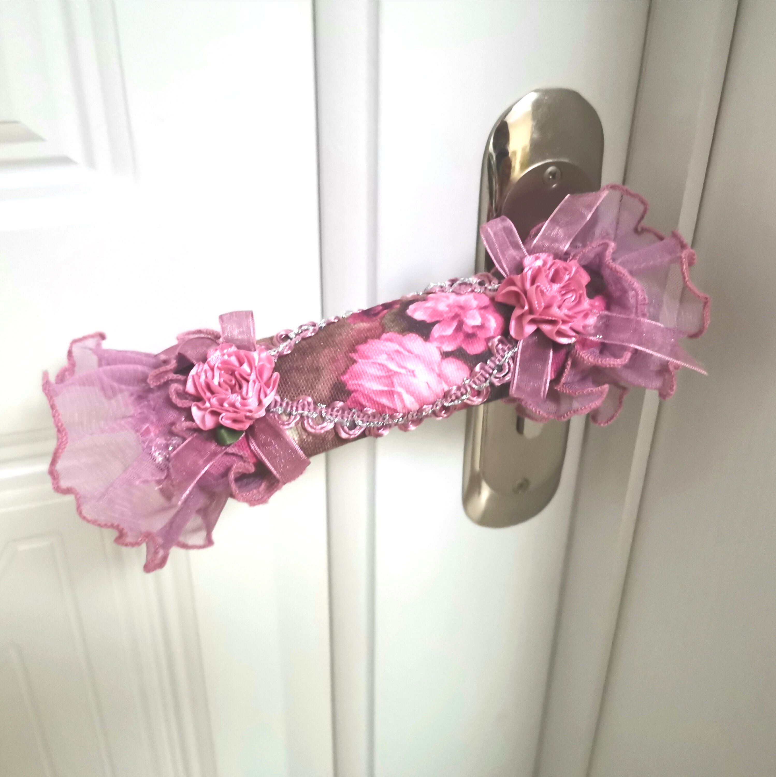 Full 68cm fabric lace door handle cover Door handle cover noble three colors optional