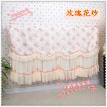  Custom heating cover Pastoral fabric lace radiator cover towel dust cover heating protective cover Rose yarn