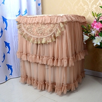  Bowen fabric sunscreen and dustproof automatic roller lace washing machine cover dust cover covered with golden rose