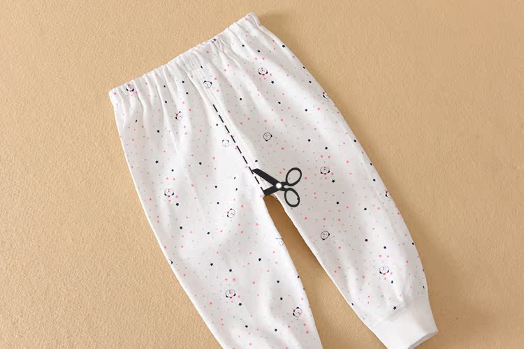 Mùa xuân Ha Miqi quần áo trẻ em Bộ đồ lót cotton cho trẻ em Bộ quần áo mùa thu không xương shop bán đồ trẻ em