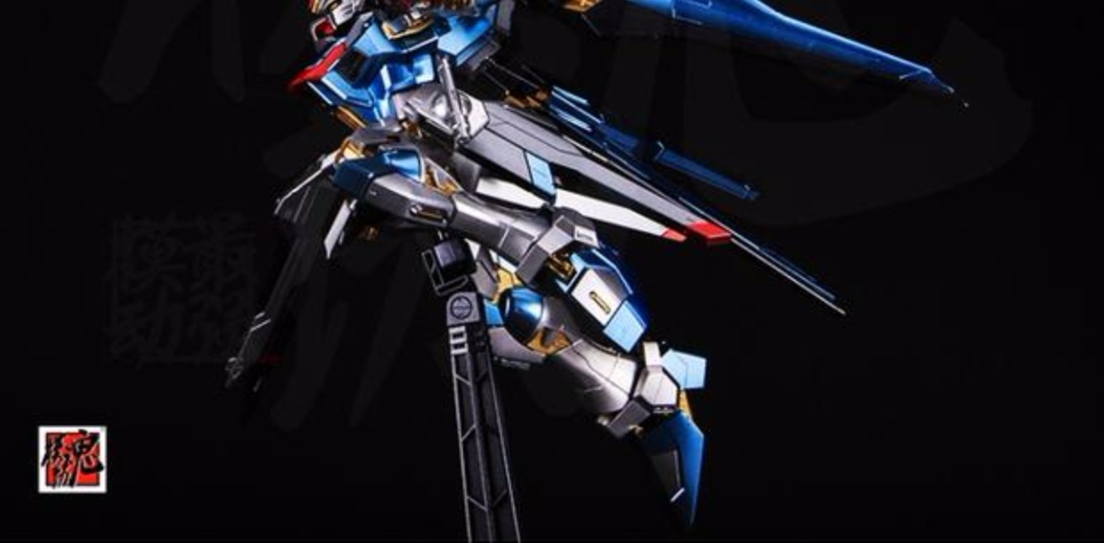 Mould Spirit Chính hãng hợp kim Bandai Tô màu Mô hình Gundam miễn phí MG1 / 100 Strike với giá đỡ - Gundam / Mech Model / Robot / Transformers mô hình gundam giá rẻ