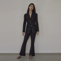 mytopbuyer BNPS Black premium wool chic blazer womens thick autumn winter waist top