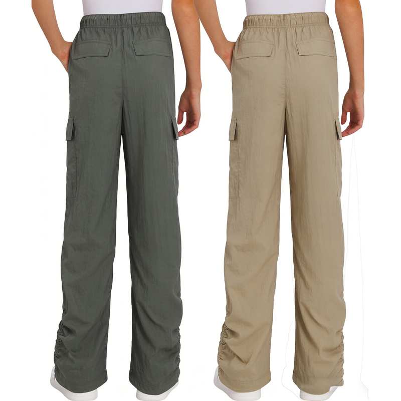 120-150 Dry-Fit Long Pants Parachute Cargo Pants Lightweight Nylon Street Style Jogger Pants with Cargo Pockets 120-150 Dry-Fit Long Pants Parachute Cargo Pants Lightweight Nylon Street Style Jogger Pants with Cargo Pockets