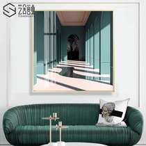 Modern Nordic Style Living Room Decoration Painting Dining Room Bedroom Hyun Guan Hang Painting Designer Sample Room Light Extravagant Crystal Porcelain Painting