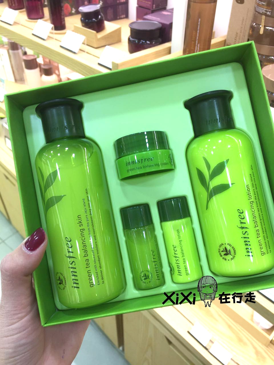 包邮韩国悦诗风吟绿茶水乳平衡套装 水+乳（现货）