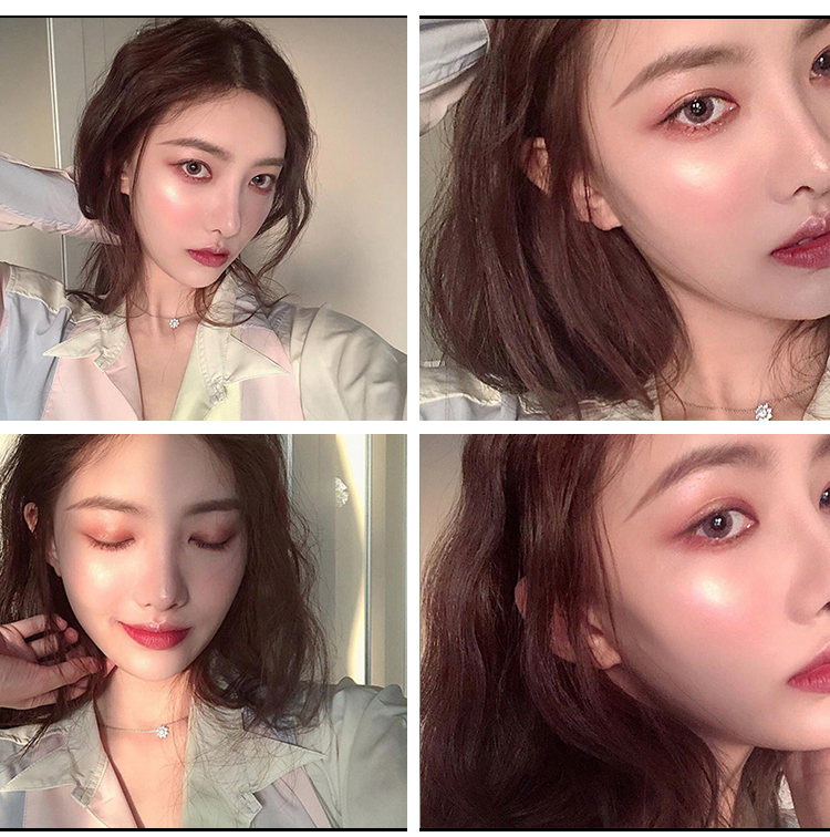 Tại chỗ VENUS MARBLE bốn màu fritillary cao bóng đá cẩm thạch bột cao bột màu sắc tốt phấn highlight mac