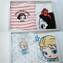 Childrens t-shirt girls long-sleeved bottoming shirt spring and autumn baby short-sleeved summer sisters white T-style dress baby top