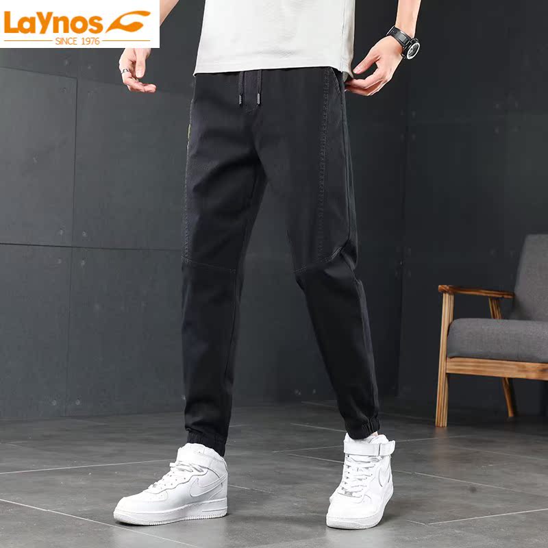 Reynolds laynos outdoor men's trousers sports pants black corset pants fashion cotton elastic casual pants 609