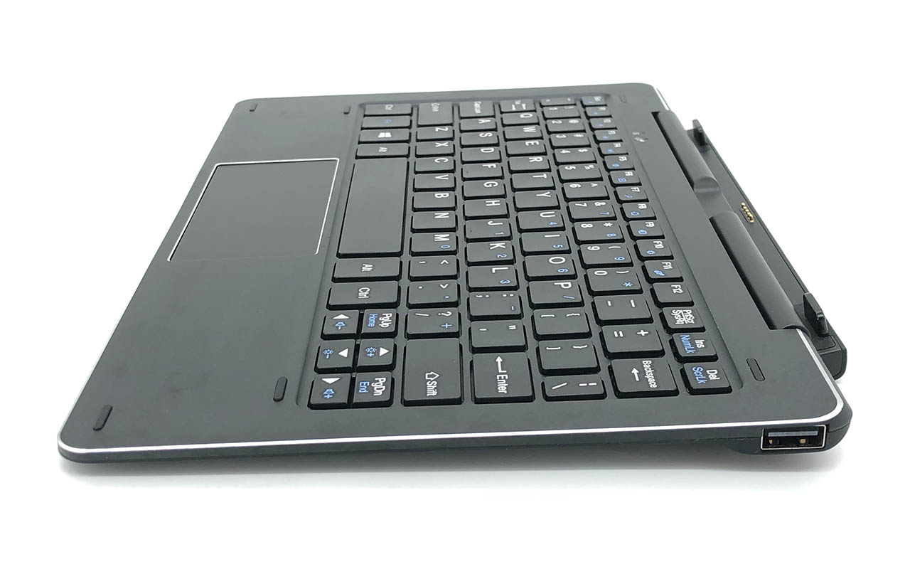 ALLDOCUBE 原装Cube iWork 10 Ultimate/Pro 旗舰版平板转轴键盘 双USB拓展坞接口 Black Dock Magnetic Keyboard CDK05 Dual USB Expansion