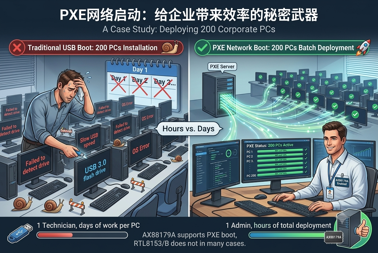 USB千兆网卡芯片大比拼：AX88179A、AX88179、RTL8153和RTL8153B谁才是真正的硬核玩家？