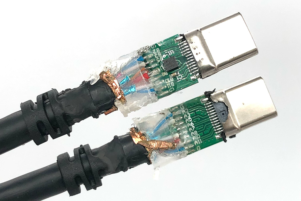 美国Humanscale M/Connect2 Upstream Cable Thunderbolt™3 雷电3 雷雳3 20G被动式雷电线USB-C 4K60Hz显示器线 双头Type-C PD快充 EMARK芯片100W SSD硬盘盒高速传输线带USB-A适配器