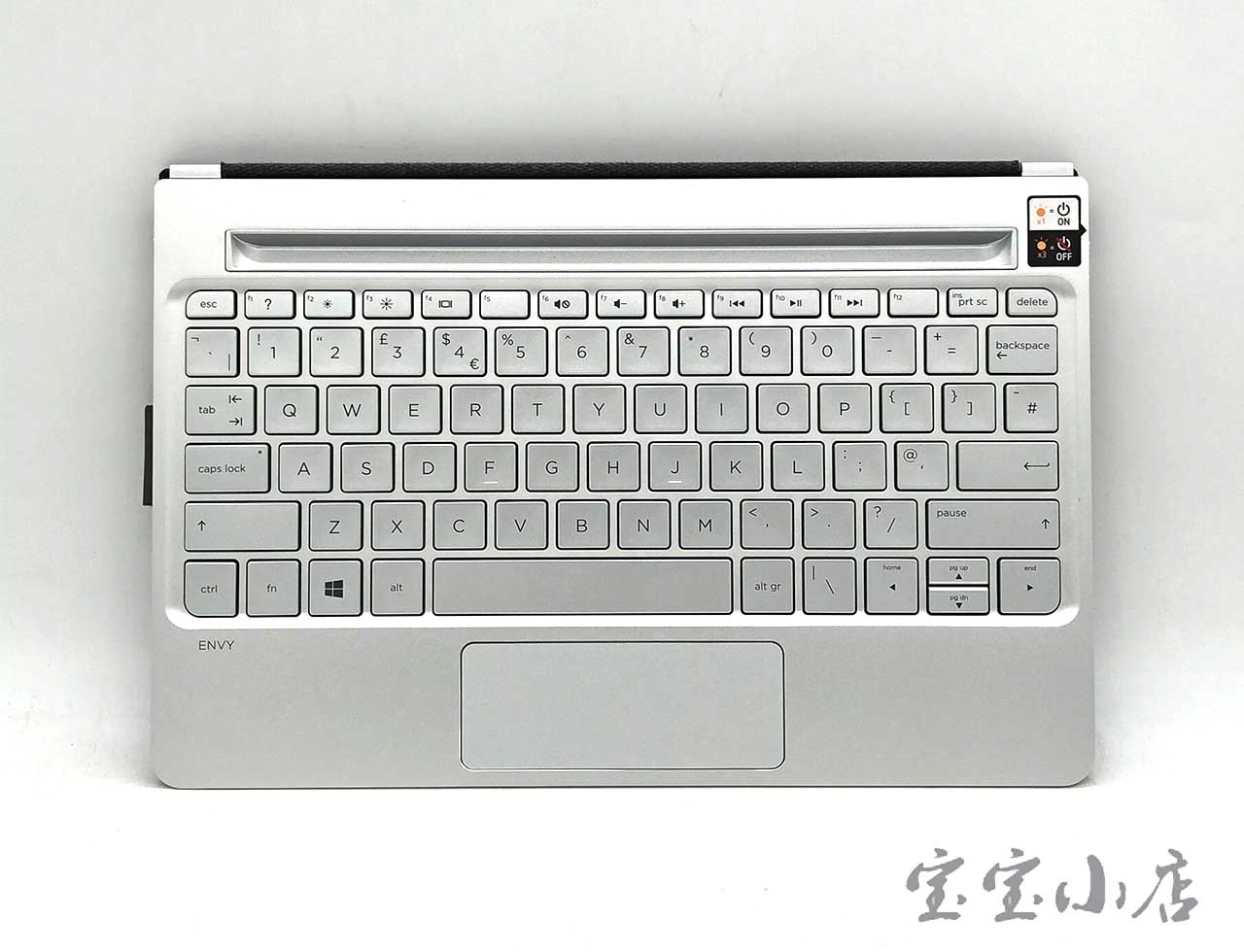 惠普HP ENVY 8 Note 平板无线铝合金蓝牙3.0键盘保护套可充电Tablet folio keyboard