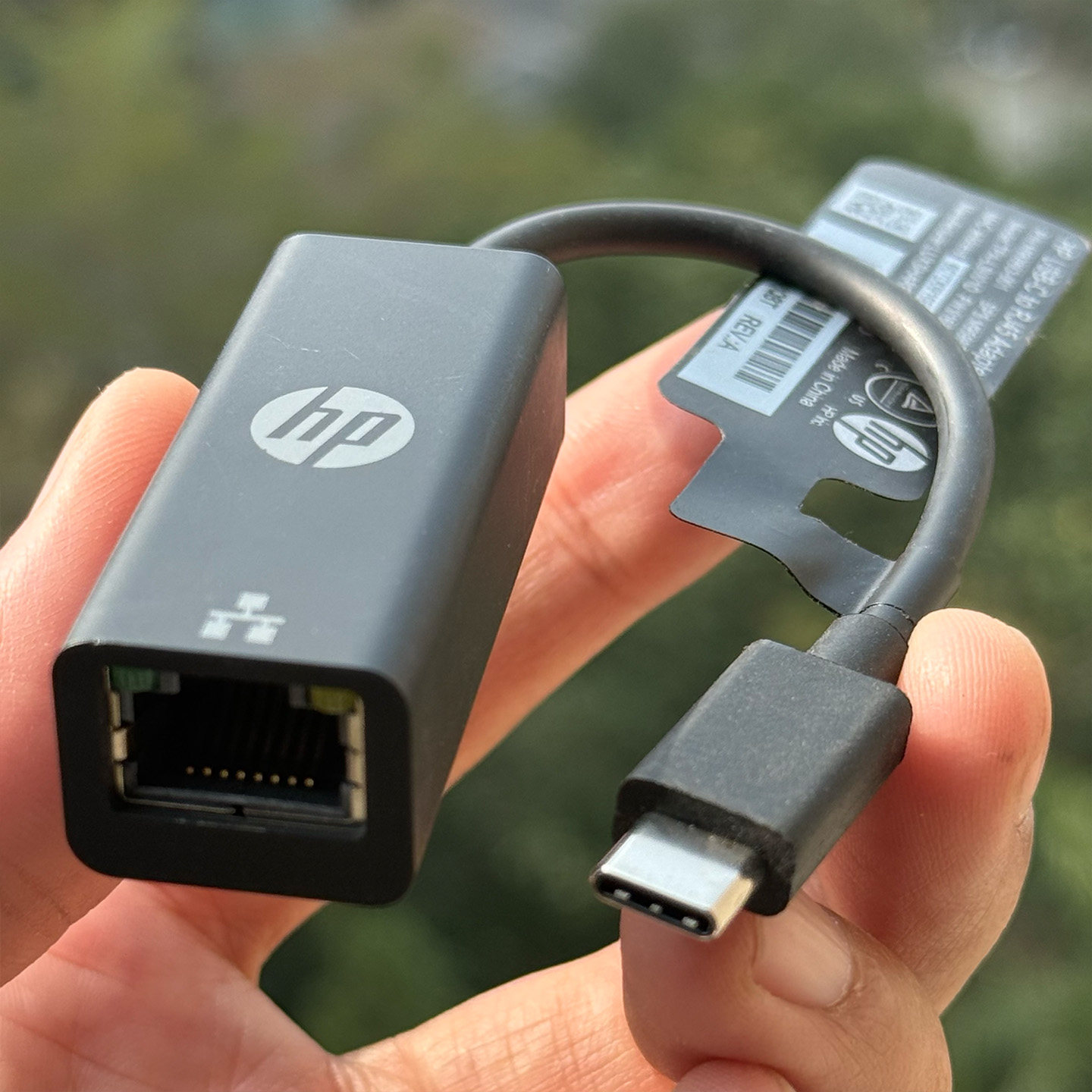 惠普HP M90993-001 M95985-001 USB-C转RJ45千兆网卡G2代拆解 | hp usb c to rj45 adapter gigabit ethernet Model:tpals001d tpa-b004d