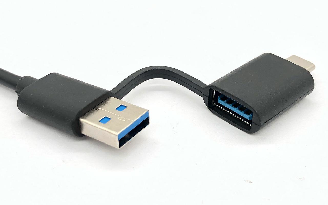 铝合金USB3.0千兆网卡type c有线1000M网卡口双插头RJ45 USB C 3.2 转RJ45 1000M 外置网口转换器 AX88179 USB 3.2 Gen1 to Gigabit Ethernet Adapter