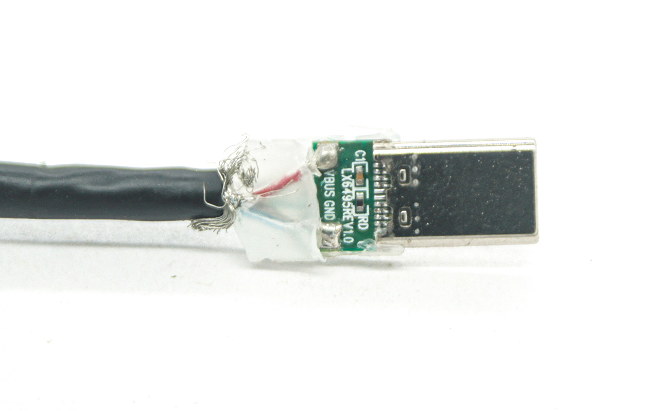 亚马逊倍思Type-C USB-C TO OTG转换线拆解 雷电3转普通USB 3.1接口 Amazon Basics Type c to USB3.1 Gen1 Female Adapter